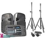 Mobiele Geluidset, Power mixer,Speakers 10" SD,USB,MP3,Stand, Nieuw, Overige merken, Front, Rear of Stereo speakers, Ophalen of Verzenden