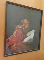 Lijsten met fotoprent van Rembrandt, Vermeer, Moureau, Ophalen