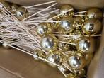 kerstballen instekers met gouden bal, Ophalen of Verzenden, 'T Olde Gre-j, Info@toldegrej.nl, Endepoelstraat 20f Didam