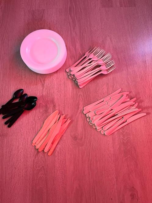 Plastic (camping) servies, Caravans en Kamperen, Kampeeraccessoires, Zo goed als nieuw, Ophalen of Verzenden