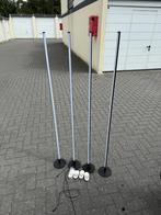 Set van 4 staande LED-lampen, Ophalen, Zo goed als nieuw, Lamp of Flitsset