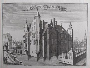 4 / 't Huis te Zuylen - Zuilen Gravure uit jaar ca 1740 beschikbaar voor biedingen