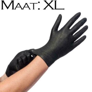 Nitril handschoenen Easyglide & grip ZWART, maat XL beschikbaar voor biedingen