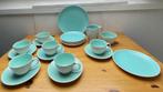 Servies kopjes + gebakstel, Poole pottery, icegreen/seagule., Ophalen, Overige materialen, Gebruikt, Overige stijlen