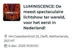 Luminiscence kaartje te koop, Tickets en Kaartjes, Eén persoon