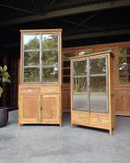 Stoere teakhouten buffetkast | Teakhout & Metaal #2160, Huis en Inrichting, Kasten | Buffetkasten, Niet ingevuld, Gebruikt, 100 tot 150 cm
