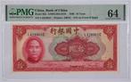 China 10 Yuan 1940 PMG 64, Choice Uncirculated., Ophalen of Verzenden, Oost-Azië, Los biljet