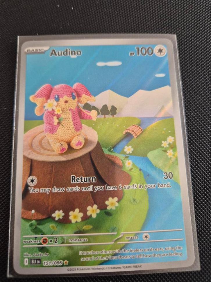 151 Audino Black Bolt Pokemon TCG, Hobby en Vrije tijd, Verzamelkaartspellen | Pokémon, Zo goed als nieuw, Ophalen of Verzenden