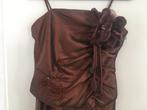 Gala of Feest Jurk (maat 36), Bruin, Ophalen of Verzenden, Zo goed als nieuw, Maat 36 (S)
