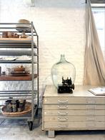 Grote Glazen Vaas, XL gistfles, Damme Jeannes, 50 tot 75 cm, Ophalen of Verzenden, Groen, Glas