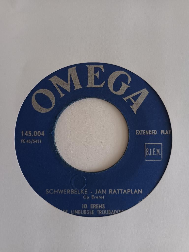 Jo Erens - Schwerbelke_Jan Rattaplan  (EP Omega), Ophalen of Verzenden, Zo goed als nieuw, Overige formaten, Levenslied of Smartlap
