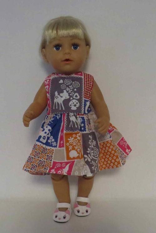 poppenkleertjes babypop born 43cm (jurk zonder mouwen), Kinderen en Baby's, Speelgoed | Poppen, Nieuw, Babypop, Verzenden