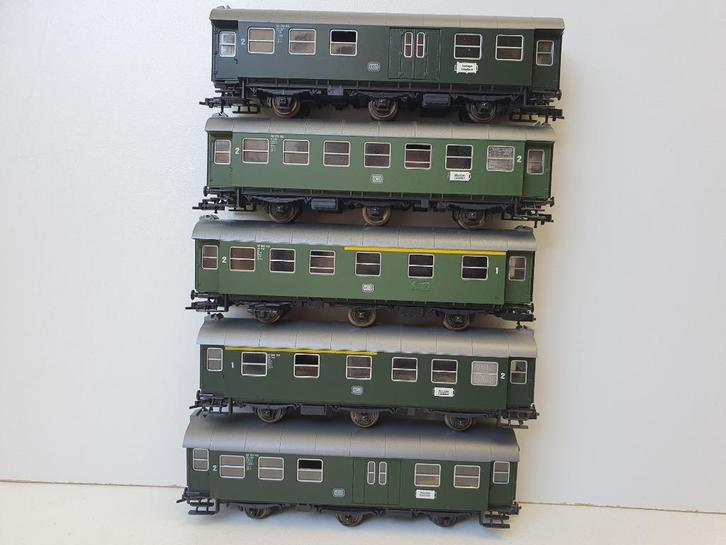 ROCO H0 Umbauwagen set 5-delig 44252+44253+44254 tijdperkIII, Hobby en Vrije tijd, Modeltreinen | H0, Gebruikt, Wagon, Gelijkstroom of Wisselstroom