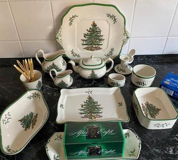 SPODE CHRISTMAS TREE Kerst servies🌲🌲🌲 div losse delen beschikbaar voor biedingen