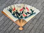 Chinese waaier met bamboe latjes, groot model, Ophalen of Verzenden