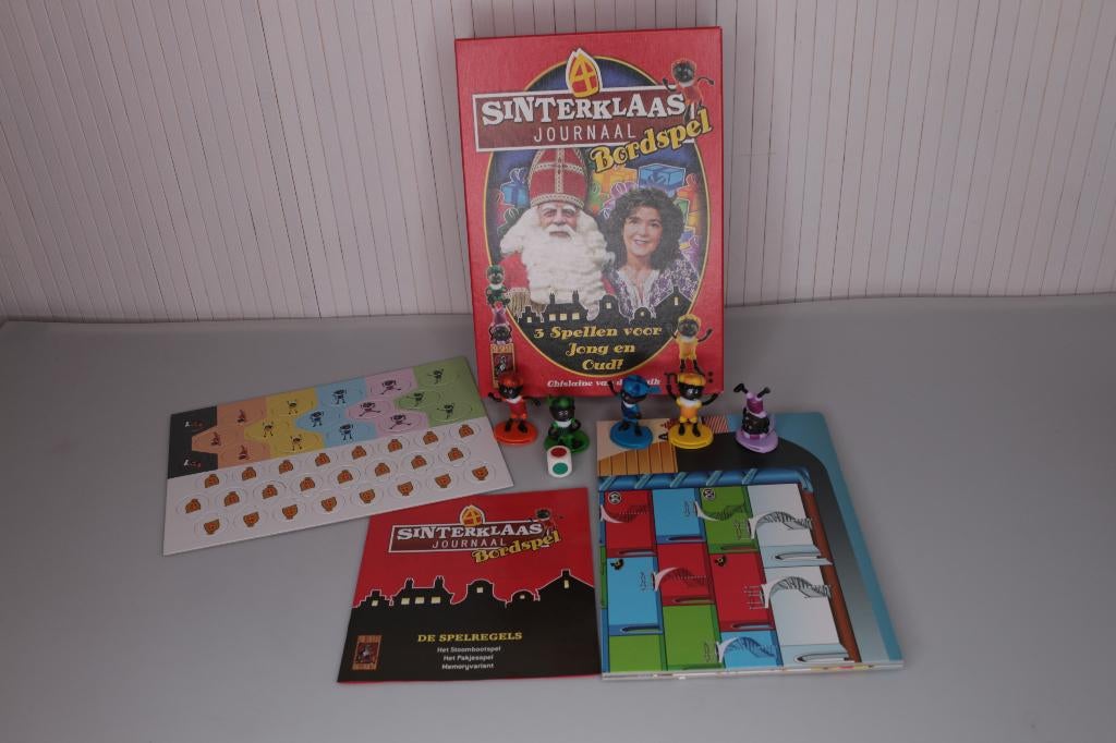 Sinterklaas journaal bordspel 3 spellen jong oud 999 games, Diversen, Sinterklaas, Ophalen of Verzenden, Zo goed als nieuw