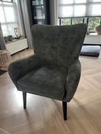 Groene fauteuil, Huis en Inrichting, Fauteuils, Ophalen, Minder dan 75 cm, Zo goed als nieuw, 75 tot 100 cm