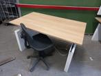 Verstelbaar zit/sta bureau 140x80cm, Ophalen of Verzenden, In hoogte verstelbaar, Zo goed als nieuw, Stabureau