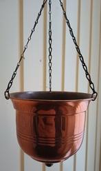 Antiek klein rood koperen hang bloempotje, Antiek en Kunst, Antiek | Koper en Brons, Ophalen of Verzenden, Koper