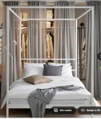 Hemelbed IKEA, Huis en Inrichting, Ophalen, Eenpersoons, Wit, 140 cm