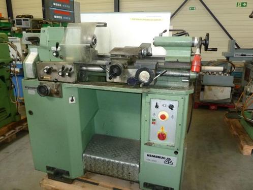 HEMBRUG ERGONOMIC DRAAIBANK MET TOEBEHOREN., Doe-het-zelf en Verbouw, Draaibanken, Gebruikt, Metaaldraaibank, Minder dan 500 mm