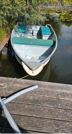 Aluminium visboot met Yamaha 3.5pk motor en trekkar, Ophalen, Gebruikt