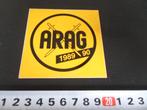 sticker logo ARAG verzekeringen 1989/90, Ophalen, Zo goed als nieuw