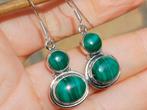 Vanoli 925 zilveren oorbellen met malachiet, Sieraden, Tassen en Uiterlijk, Daiva1973@hotmail.com, Hangers, Vanoli, Amsterdam