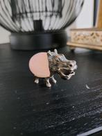 Zilveren Beeldje met Edelsteen - Zilvermerk, Ophalen of Verzenden, Zilver
