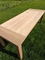 Eiken tafel massief, Ophalen, 50 tot 100 cm, Zo goed als nieuw, Vijf personen of meer