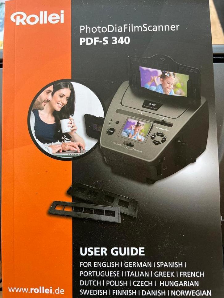 Rollei PhotoDiaFilmScanner PDF-S 340 – 14 MP filmscanner, Audio, Tv en Foto, Fotografie | Flitsers, Zo goed als nieuw, Overige merken