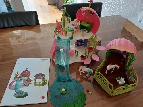 Schleich Bayala Elfenhuis met Eenhoorns, Kinderen en Baby's, Speelgoed | Poppenhuizen, Gebruikt, Poppenhuis, Ophalen of Verzenden