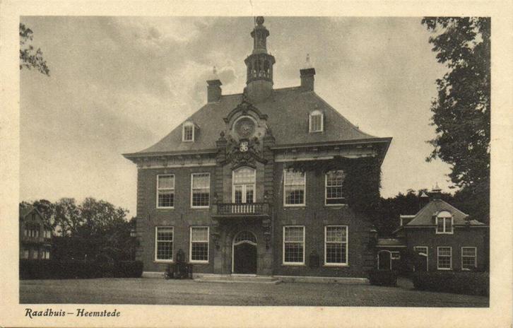 Raadhuis - Heemstede - ongelopen, Verzamelen, Ansichtkaarten | Nederland, Ongelopen, Noord-Holland, Voor 1920, Ophalen of Verzenden
