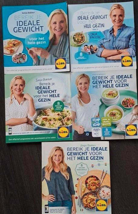 Sonja Bakker  bereik je ideale gewicht hele gezin, delen 1/5, Boeken, Kookboeken, Zo goed als nieuw, Gezond koken, Ophalen of Verzenden