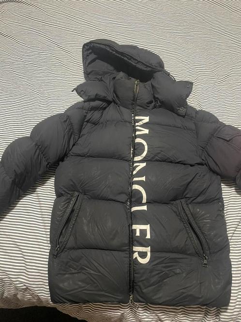 Originele Moncler winterjas met bijpassende schoenen, Kleding | Heren, Jassen | Winter, Gedragen, Maat 46 (S) of kleiner, Blauw