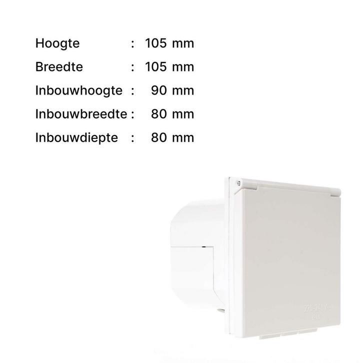 Cee Invoerdoos Ventilatie, Caravans en Kamperen, Camper-accessoires, Nieuw, Ophalen of Verzenden