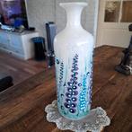 Vaas Handbeschilderd in Relief 25x7 cm, Huis en Inrichting, Woonaccessoires | Vazen, Overige kleuren, Ophalen of Verzenden, Minder dan 50 cm