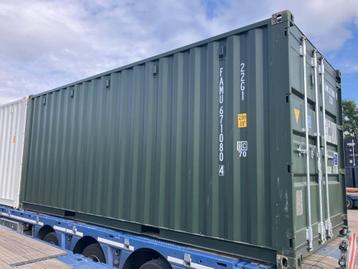 20 FT ZEE CONTAINER ACTIE! NIEUW Groen RAL 6007 Restpartij beschikbaar voor biedingen