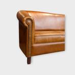 Schapenleren fautails bank chesterfield Ierse vachten club, Ophalen of Verzenden, Zo goed als nieuw, Rechthoekig, 125 cm of meer