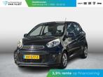 Kia Picanto 1.0 CVVT DynamicLine l lederen / alcantara bekle, Auto's, Stof, Gebruikt, Zwart, Origineel Nederlands