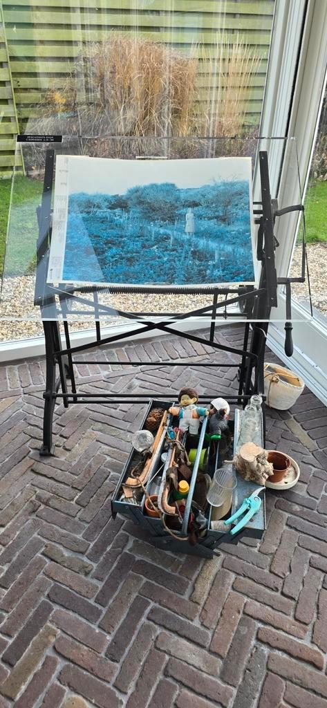 Tekentafel te koop, Doe-het-zelf en Verbouw, Tekentafels, Gebruikt, Minder dan 130 cm, Verlichting, Ophalen