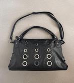 Y2K vintage BAGSAC oversized shopper grote metal eyelets, Ophalen of Verzenden, Zo goed als nieuw, Zwart, Shopper