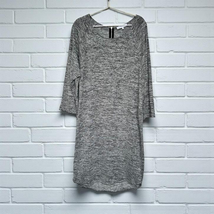 Second Female Jurk Maat M Grijs Midi Basic Batwing Jitsu, Kleding | Dames, Jurken, Gedragen, Maat 38/40 (M), Grijs, Onder de knie