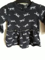 Zgan donkerblauw jurkje met print maat 62, Ophalen of Verzenden, Zo goed als nieuw, Meisje, Jurkje of Rokje