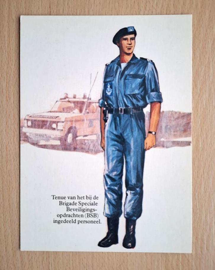 Ansichtkaart Koninklijke Marechaussee uit 1979, Verzamelen, Militaria | Algemeen, Marechaussee, Foto of Poster, Nederland, Verzenden