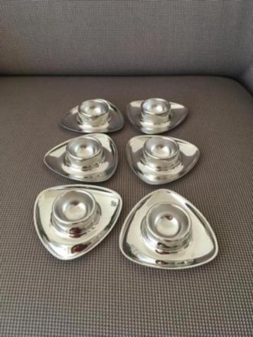 Vintage Eierdopjes Alessi design van rvs beschikbaar voor biedingen