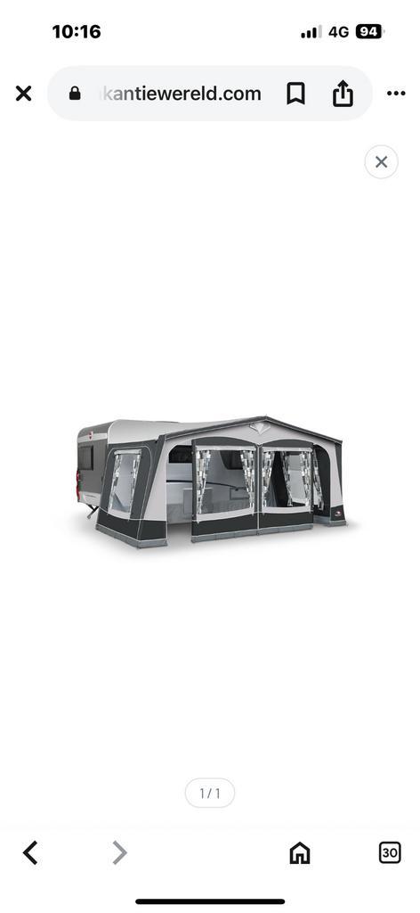 Voortent Dorema Garda 240 staal nieuw in doos, Caravans en Kamperen, Tenten, Nieuw, Ophalen of Verzenden