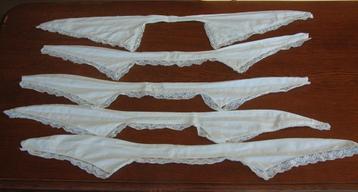 4 antieke kraagjes voor serveersters outfit ca 1945-1950 beschikbaar voor biedingen