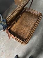 Rotan mand met deksel, Huis en Inrichting, Gebruikt, 100 tot 150 cm, 50 tot 75 cm, Ophalen of Verzenden