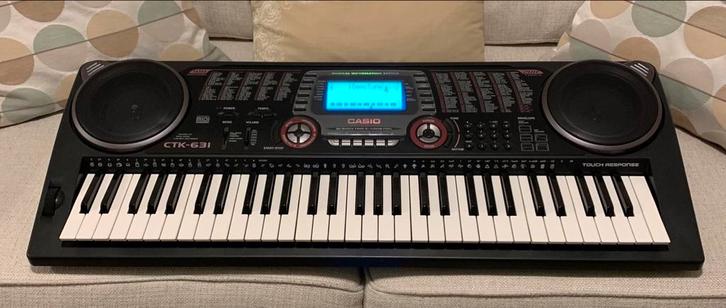 Vintage Casio CTK-631 Keyboard, Muziek en Instrumenten, Keyboards, Gebruikt, 61 toetsen, Casio, Aanslaggevoelig, Ophalen of Verzenden